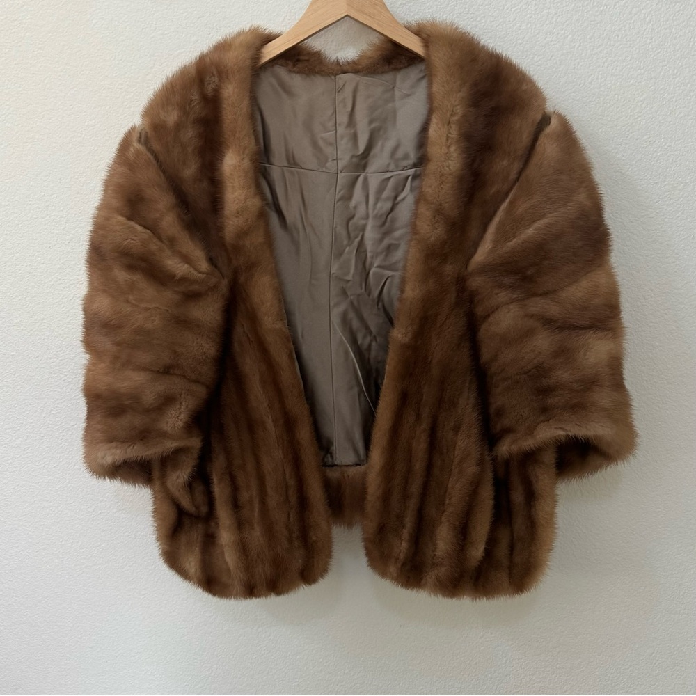 Vintage Mink shawl